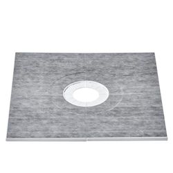 VEVOR Kit de Bordure de Douche 91,4 x 91,4 cm avec Drain Central 16,3 cm, Kits d'installation de Douche EPS légers avec 2 Chiffons imperméables, bâtons de Pente pour bac de Douche pour Salle de Bain