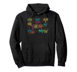 Hello Word in Different Teacher language Sudadera con Capucha