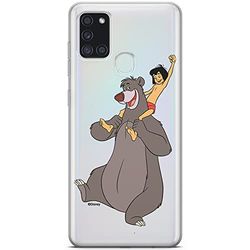 ERT GROUP mobiltelefonfodral för Samsung A21s originalt och officiellt licensierat Disney mönster Jungle Book 002 optimalt anpassad till formen på mobiltelefonen, gedeeltelijk transparant