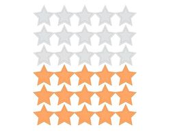 Dailylike Adesivi carta stelle solid 01 su fogli diam. 11 mm.