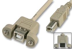 Pro Signal CS13004 Câble USB 2.0 B femelle vers USB 2.0 B mâle 3 m