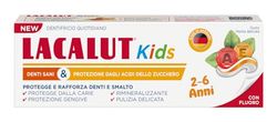 LACALUT Kids dentifricio 2-6 anni. Igiene quotidiana protezione carie. con fluoro e xilitolo. gusto menta delicata 55ml