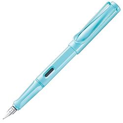 Lamy safari aquasky - Pluma estilográfica con empuñadura ergonómica y plumín de acero pulido en tamaño F - ideal para cualquier escritura y caligrafía - incluye cartucho T 10 azul - Diestro