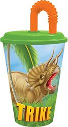 ALMACENESADAN, 0000; Reusable Cane Cup, Capacity 430 ml; Ideal for Any Occasion, Licensed (Dinosaur)