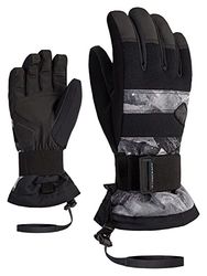 Ziener Kinder MANU Snowboard Handschoenen/Wintersport | Waterdicht, ademend; Protector, Grey Mountain print, L