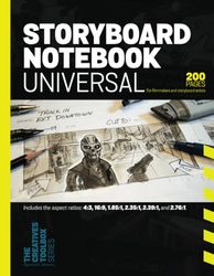 Storyboard notebook universal: Includes the aspect ratios: 4:3, 16:9, 1.85:1, 2.35:1, 2.39:1, and 2.76:1.