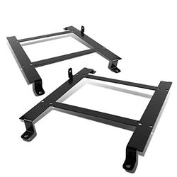 DNA MOTORING SBK-LM-CCV97C5 Pair of Racing Bucket Seat Mount Brackets Compatible with 97-04 Corvette, Black