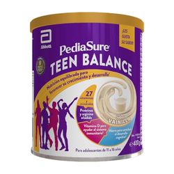 PediaSure Teen Balance – Con Magnesio, Hierro y Vitamina D – Complemento Alimenticio para Adolescentes con Vitaminas, Proteínas, Minerales – Sabor Vainilla – 400 gramos