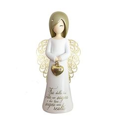 You Are An Angel ASF001I figurka anioł, żywica, biała, 12,5 cm