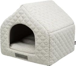 Trixie Noah Cave - Cave per animali domestici – Grotta di coccole – Grigio chiaro – Cuccioli, gatti, gattini, cani di piccola taglia, accogliente e morbida casa per animali domestici