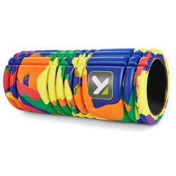 Rodillo de espuma GRID de TriggerPoint – Superficie multi-densidad, compresión firme para recuperación muscular, núcleo hueco, videos gratuitos en línea, 33 cm, arco iris