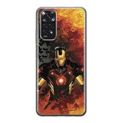 Ert Group Funda para teléfono móvil Xiaomi REDMI Note 11S 4G / REDMI Note 11 4G Original y con Licencia Oficial de Marvel con diseño Iron Man 003, Funda Hecha de TPU