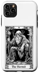 Coque pour iPhone 11 Pro Max The Hermit Tarot Card - Gothic Esoteric Halloween Aesthetic