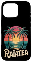 Raiatea Fun - Isola tropicale, palme e tramonto Custodia per iPhone 16 Pro