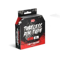 Errecom 1000 Miglia Tubeless Rim Tape 25 metri x 25 mm, Nastro Sigillante per convertire Cerchi Bici con camera d’aria in Tubeless, Ultra Resistente, include 10 Sigilli Adesivi
