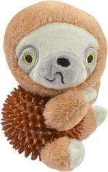 Love Story, Jouet Peluche Paresseux Sonore Balle TPR/Polyester 10 x 10 x H16,5 cm Les Exotiques