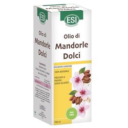 ESI - Olio di Mandorle Dolci 100% Naturale, Utile in Caso di Pelle Secca e Delicata, Effetto Idratante ed Emolliente, Senza Glutine e Vegano, 100 ml