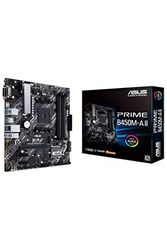 Asus Prime B450M-A II - Placa Base Micro-ATX AMD B450 Ryzen AM4 con Soporte M.2, HDMI/DVI/D-Sub, SATA 6 Gbps, 1 GB Ethernet, USB 3.2 Gen 2 de Tipo A, BIOS Flashback y Aura Sync RGB