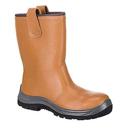 Portwest Bota Steelite Rigger S1P Ci Hro, Tamaño: 41, Color: Canela, FW12TAR41