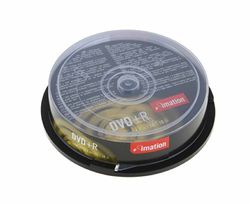Imation i21748 Spindle Confezione da 10, DVD+R, 4,7 GB, 16x, Multicolore