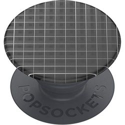 PopSockets: PopGrip Basic - Soporte y Agarre para Teléfonos Móviles y Tablets [Top No Intercambiable] - Grid Work