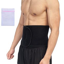 360 RELIEF - Neopreen buiksteun taille trimmer riem voor toning, afslanken, postpartum | Geschikt voor vetverbrander, gewichtsverlies, oefening | Klein, zwart met mesh waszak