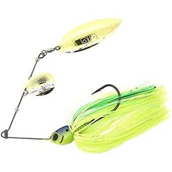 Berkley DEX Spinner Bait Pike snoek, perch baars visaas, 7 g, Blue Back Chatreuse