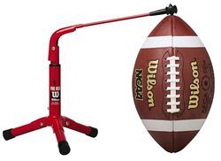 Wilson, Football americano, Treppiede ferma-palla Pro Kick, Rosso, Metallo, Pieghevole, Per palloni di dimensioni standard, WTF9913