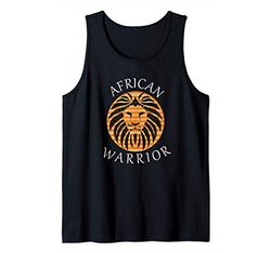 Guerriero africano con leone Rasta Canotta
