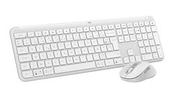 Logitech Signature Slim K950, Clavier sans Fil, Design élégant, Saisie sur Plusieurs dispositifs, Windows, Mac, Chrome, FRA AZERTY et Signature M650 Souris sans Fil, PC/Multi-Device/Chromebook, Blanc
