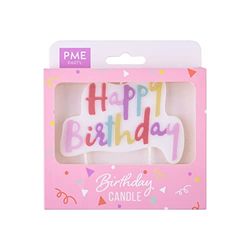 PME - Bougie 'Happy Birthday' - Rose Pastel