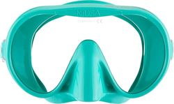 CRESSI Musa Mask Aqua Green - Unisex Frameless Mask for Diving and Snorkelling, Low Internal Volume and Wide Field of Vision, Aqua Green, One Size