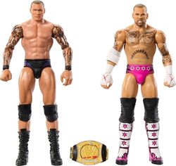 WWE Randy Orton och CM Punk, set med 2 ledade figurer och samlartillbehör, JCV71