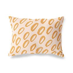 BonaMaison Fundas para Cojínes, Naranja-Blanco Apagado Funda de Almohada para Sofá Coche Silla Oficina Cama Decorativa Moderna Decoración del Hogar, 45x60 Cm - Diseñado y Fabricado en Turquía