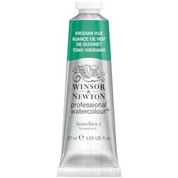 Winsor & Newton 0114696 Professional Watercolour - Viridian Hue, 37 ml Tube - Watercolour Paint, Vibrant Colours in Artist Quality, High Colour Shine and Clarity, Lightfast