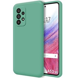 Ultra mjukt flytande silikonfodral för Samsung Galaxy A53 5G Färg Grön