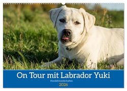 On Tour mit Labrador Yuki (Wandkalender 2026 DIN A2 quer), CALVENDO Monatskalender: Der junge Yuki trifft seine besten Freunde, dabei spielen weder Rasse, Alter noch Größe eine Rolle.
