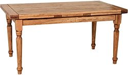 Biscottini Massief houten tafel 160x90x80 cm | Extending dining table Made in Italy | Wooden side table | Houten keukentafel