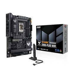 ASUS TUF Gaming Z890-PLUS WiFi – Carte mère Gaming Intel ATX (DDR5, 16+1+2+1 80A DrMOS, PCIe 5.0, USB4, USB 20Gbps Frontal, 4 x M.2, Wi-FI 7, Intel 2.5 GB, Aura Sync RGB)