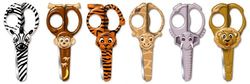 Westcott Wild Ones! - Conjunto de tesouras para crianças, 12,7 cm, 6 unidades, design de animais