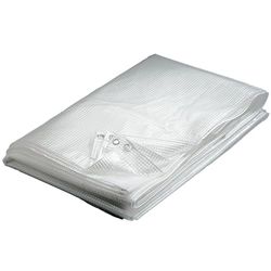WERKA PRO Transparant afdekzeil, 80 g/m², 6 x 10 m