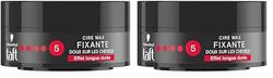 Schwarzkopf - Taft - Power Cire Fixante - Cire Cheveux Homme - Fixation très forte - Longue durée - Tenue 48h – Protège du dessèchement - Coiffant Cheveux - Pot de 75ml (Lot de 2)
