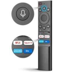 Spraakvervanging voor Samsung-TV-afstandsbediening, universele afstandsbediening voor Samsung-afstandsbediening-Smart-TV - QLED Crystal UHD 4K smart-tv's