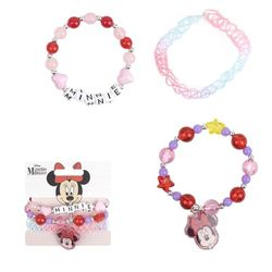 ARTESANIA CERDA Set 3 pulseras de Minnie Mouse