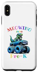 Custodia per iPhone XS Max Miagolando nel Monster Truck dinosauro pre-K torna a scuola