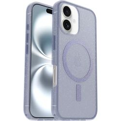 Otterbox Funda Symmetry Series Clear MagSafe para iPhone 16, Resistente a Golpes y caídas, Funda Protectora Fina, Testada 3X con los estándares Militares anticaídas, Morado