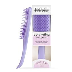 Tangle Teezer Ultimate Detangler Naturellement Bouclés, Brosse à Cheveux pour Cheveux Bouclés et Frisés de type 3C-4C, Picots à 2 Niveaux, Définit les Boucles et Réduit les Frisottis, Violet Passion