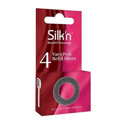 Silk'n VPR4PEU001 VacuPedi-filters, navulverpakking, elektrisch apparaat voor het verwijderen van eelt, vacuümsysteem, 4 stuks,Grijs