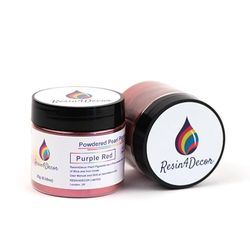 RESIN4DECOR Purple Red pigmento de mica nacarados en polvo metálico para proyectos de resina epoxi, joyería, proyectos de artesanía, mesa de epoxi, tablero, bandeja, lienzo, pintura, 25g