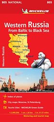 Western Russia - Michelin National Map 805: Map (Michelin National Maps)